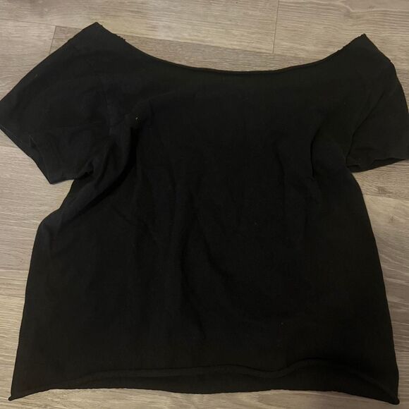 Brandy-melville Women's Black Shirt - Picture 3 of 3